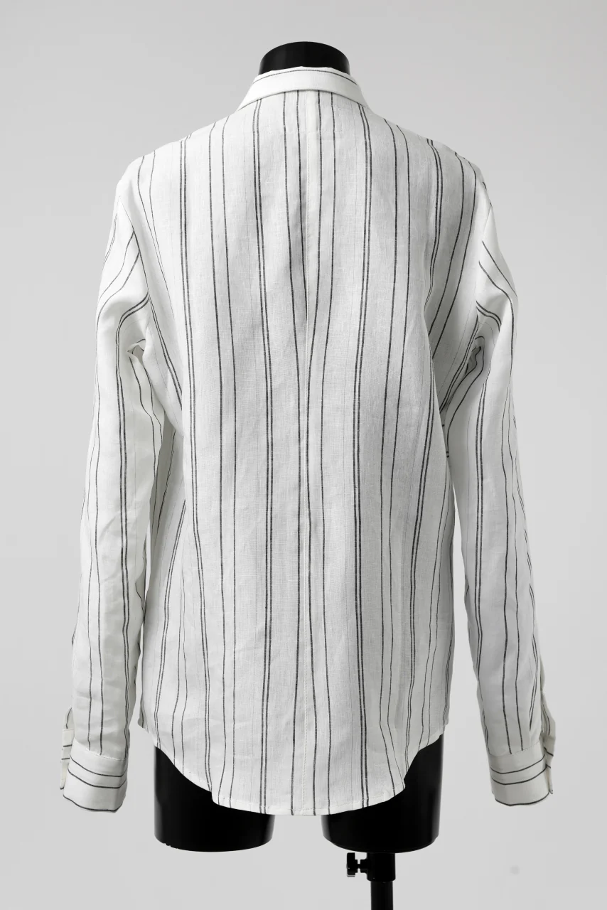 Hannibal. Switch Panel Shirt / Jannic 127. (WHITE STRIPED) - Image 4