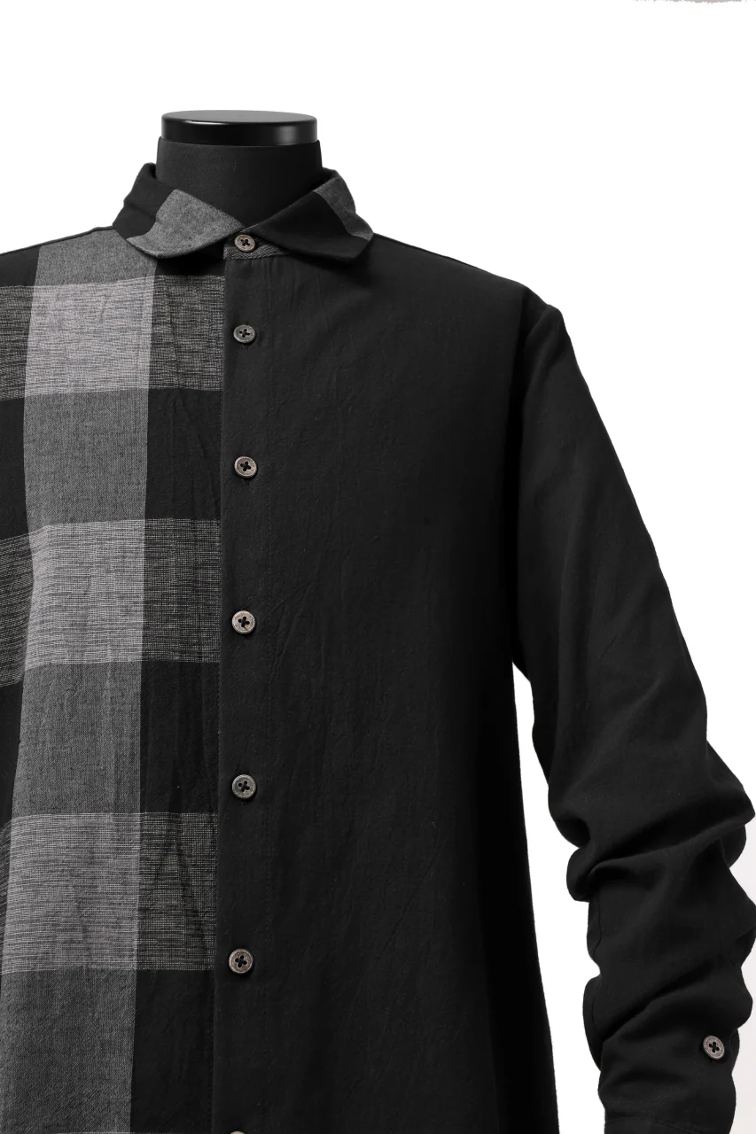 Hannibal. Switching Check Panel Shirt / Jumah 124. (PEPPLE) - Image 12