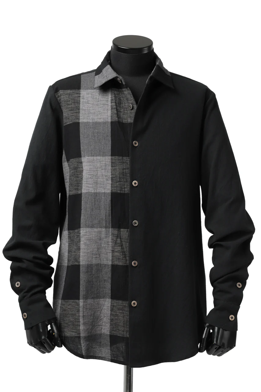 Hannibal. Switching Check Panel Shirt / Jumah 124. (PEPPLE) - Image 2