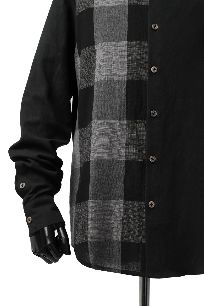 Hannibal. Switching Check Panel Shirt / Jumah 124. (PEPPLE) - Image 8