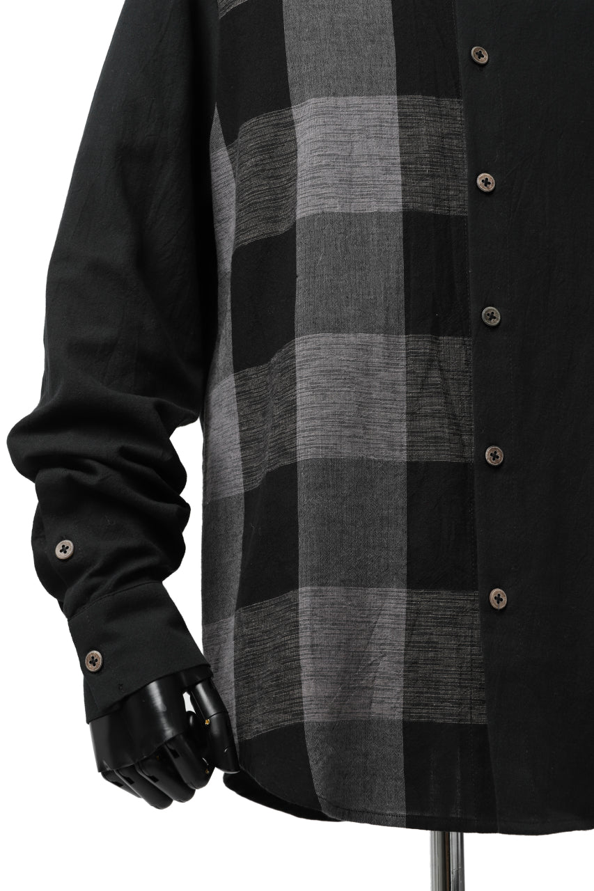 Hannibal. Switching Check Panel Shirt / Jumah 124. (PEPPLE) - Image 9