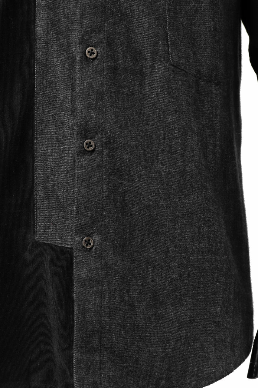 Hannibal. Switching Panel Shirt / Jimmy 125. (JET BLACK) - Image 11
