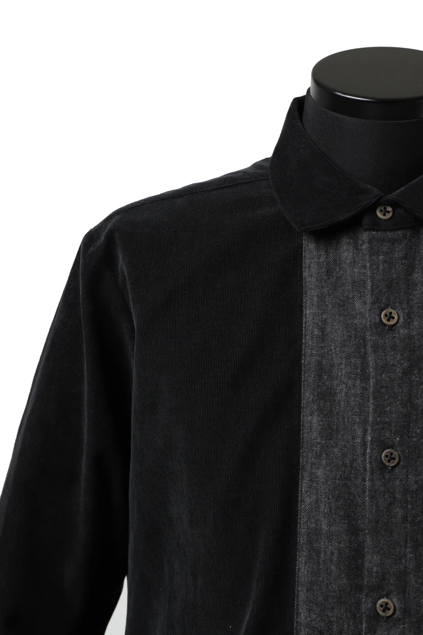 Hannibal. Switching Panel Shirt / Jimmy 125. (JET BLACK) - Image 8