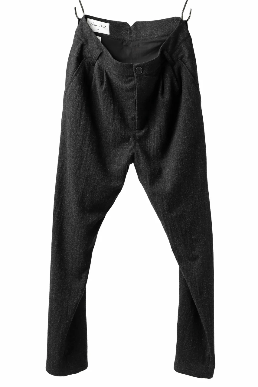 Hannibal. Wool Tapered Trousers / Heere 200. (SLATE)