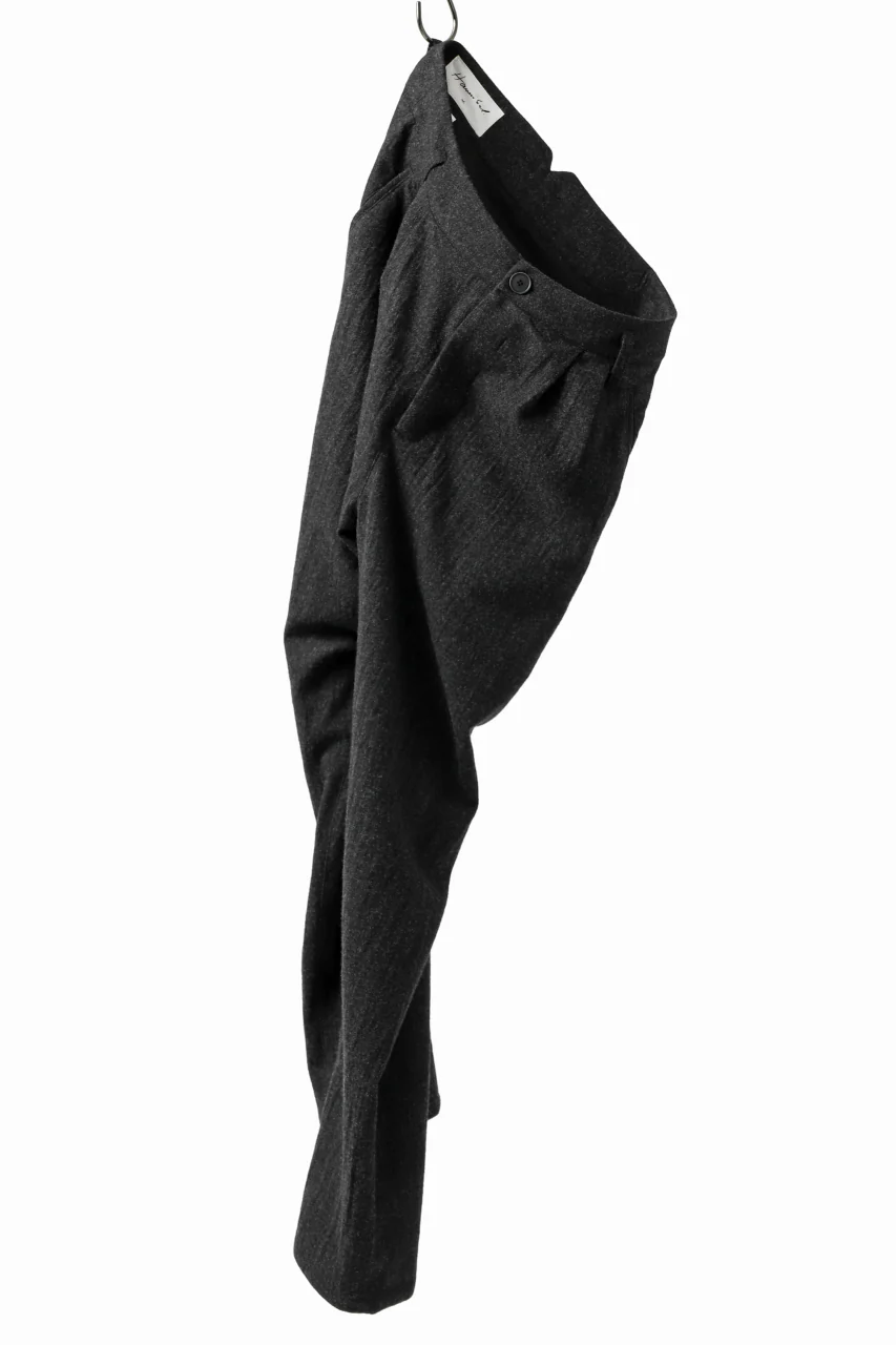 Hannibal. Wool Tapered Trousers / Heere 200. (SLATE) - Image 4