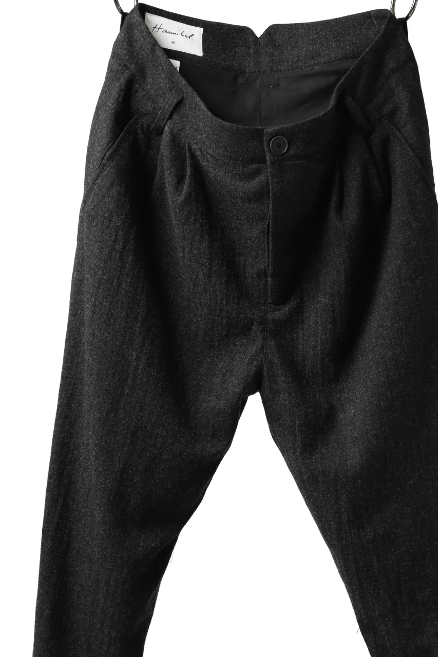 Hannibal. Wool Tapered Trousers / Heere 200. (SLATE) - Image 5