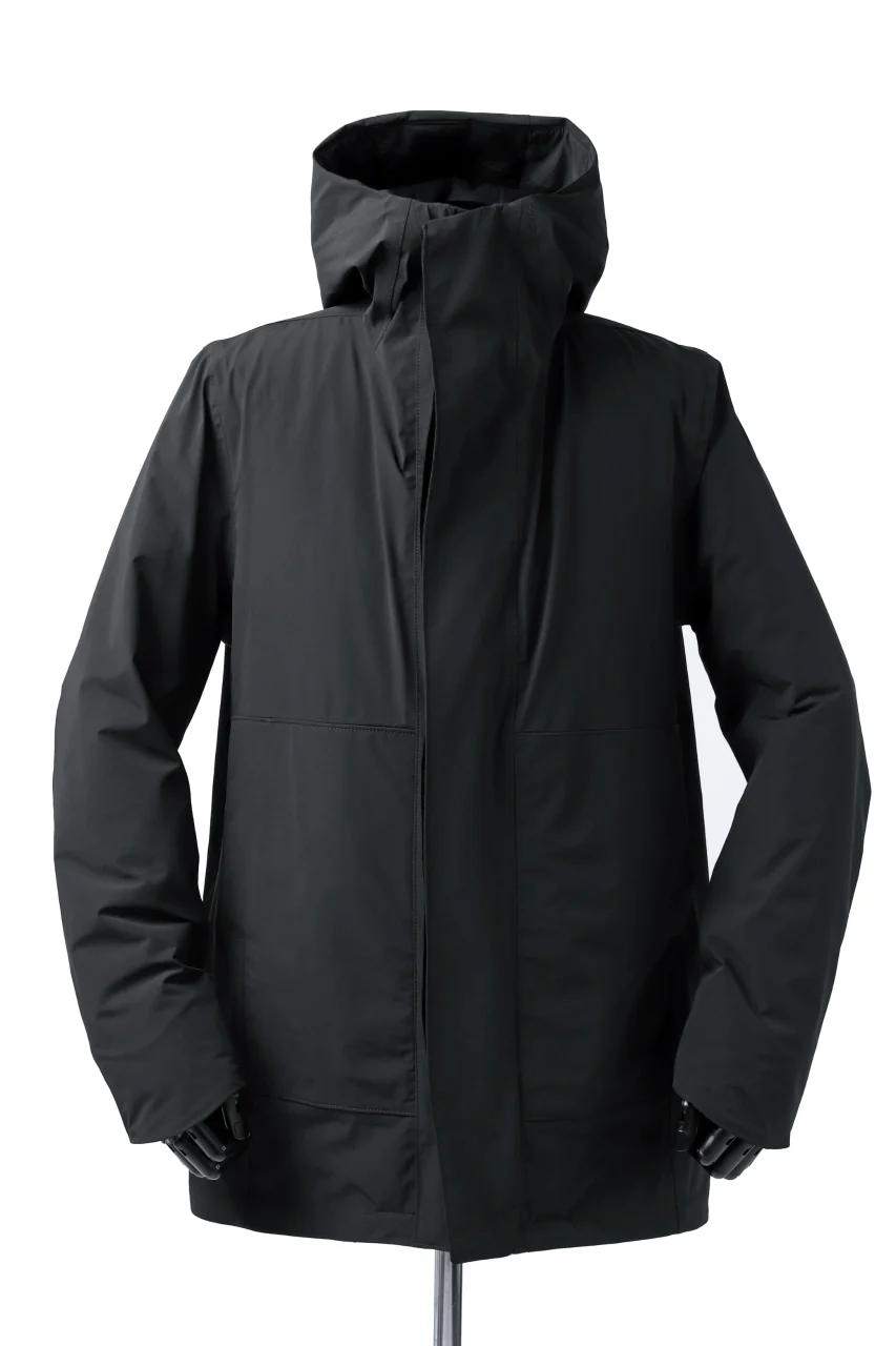 Hannibal. Waterproof Hoodie Jacket / Reyk 105. Thermore® (MAT BLACK)