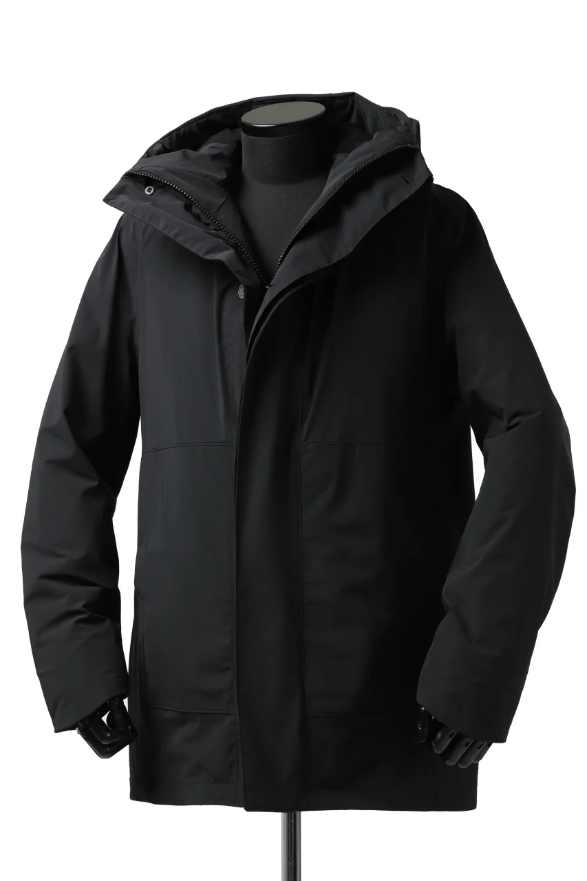 Hannibal. Waterproof Hoodie Jacket / Reyk 105. Thermore® (MAT BLACK) - Image 11