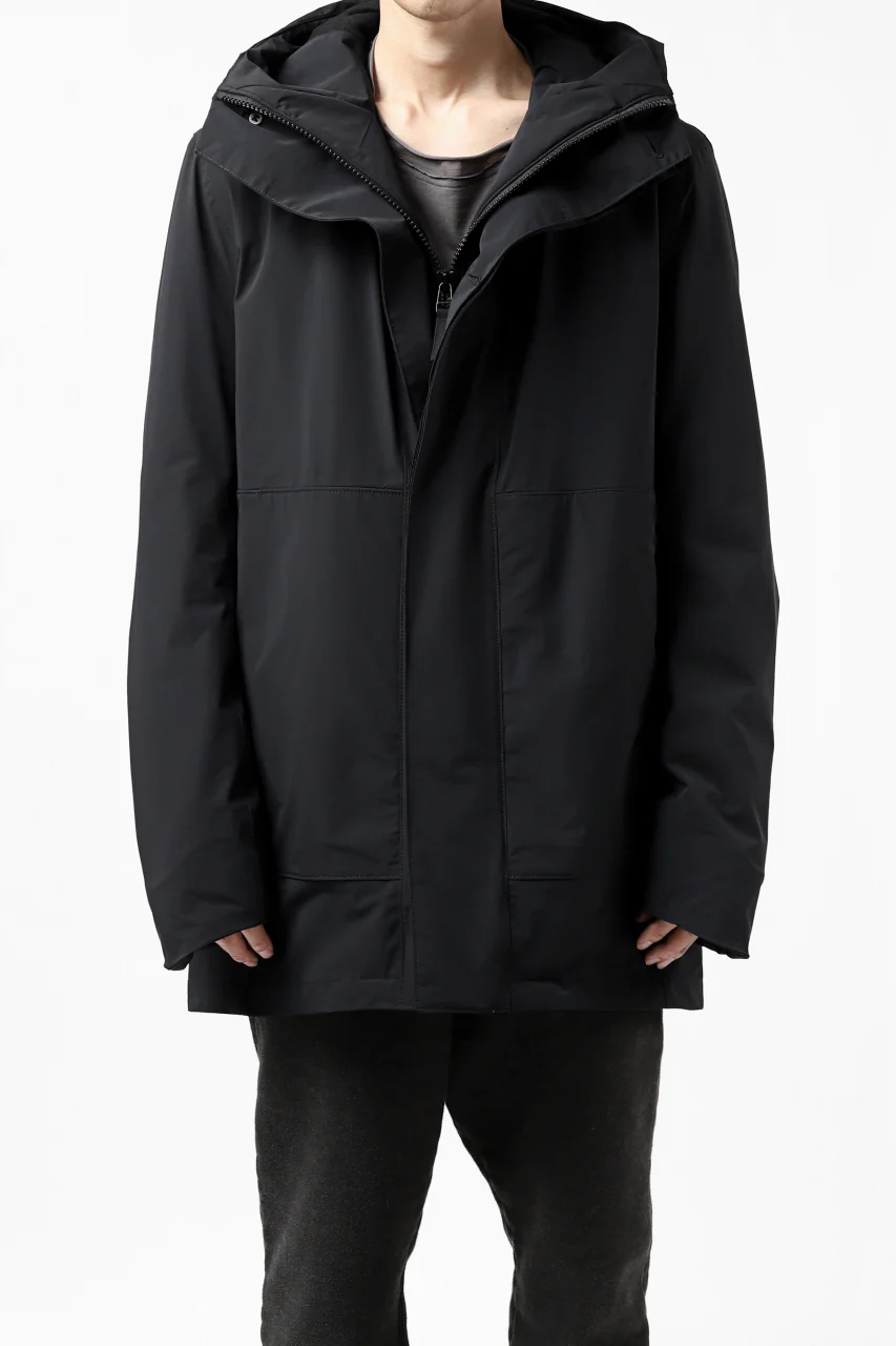 Hannibal. Waterproof Hoodie Jacket / Reyk 105. Thermore® (MAT BLACK) - Image 2