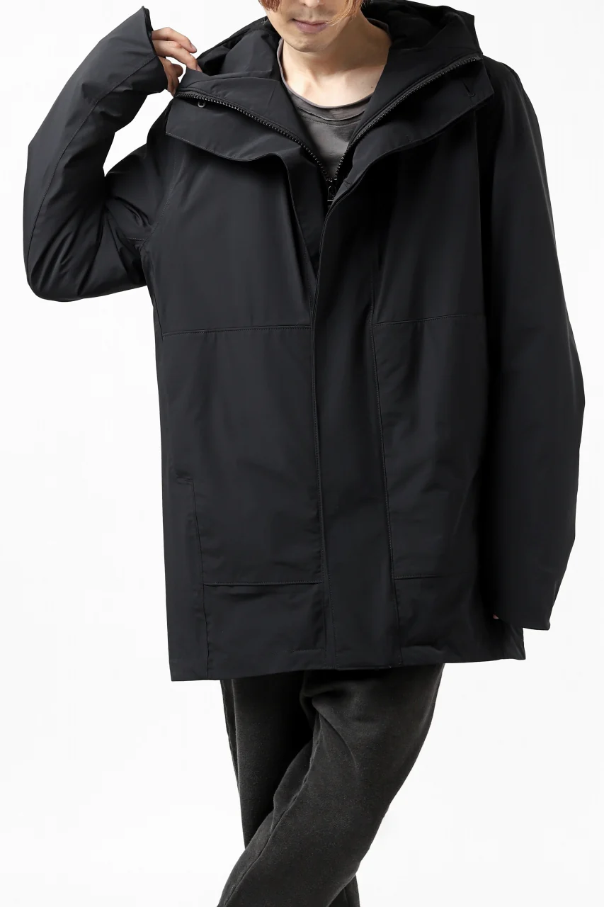 Hannibal. Waterproof Hoodie Jacket / Reyk 105. Thermore® (MAT BLACK) - Image 49