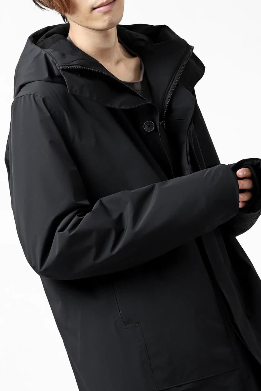 Hannibal. Waterproof Hoodie Jacket / Reyk 105. Thermore® (MAT BLACK) - Image 66