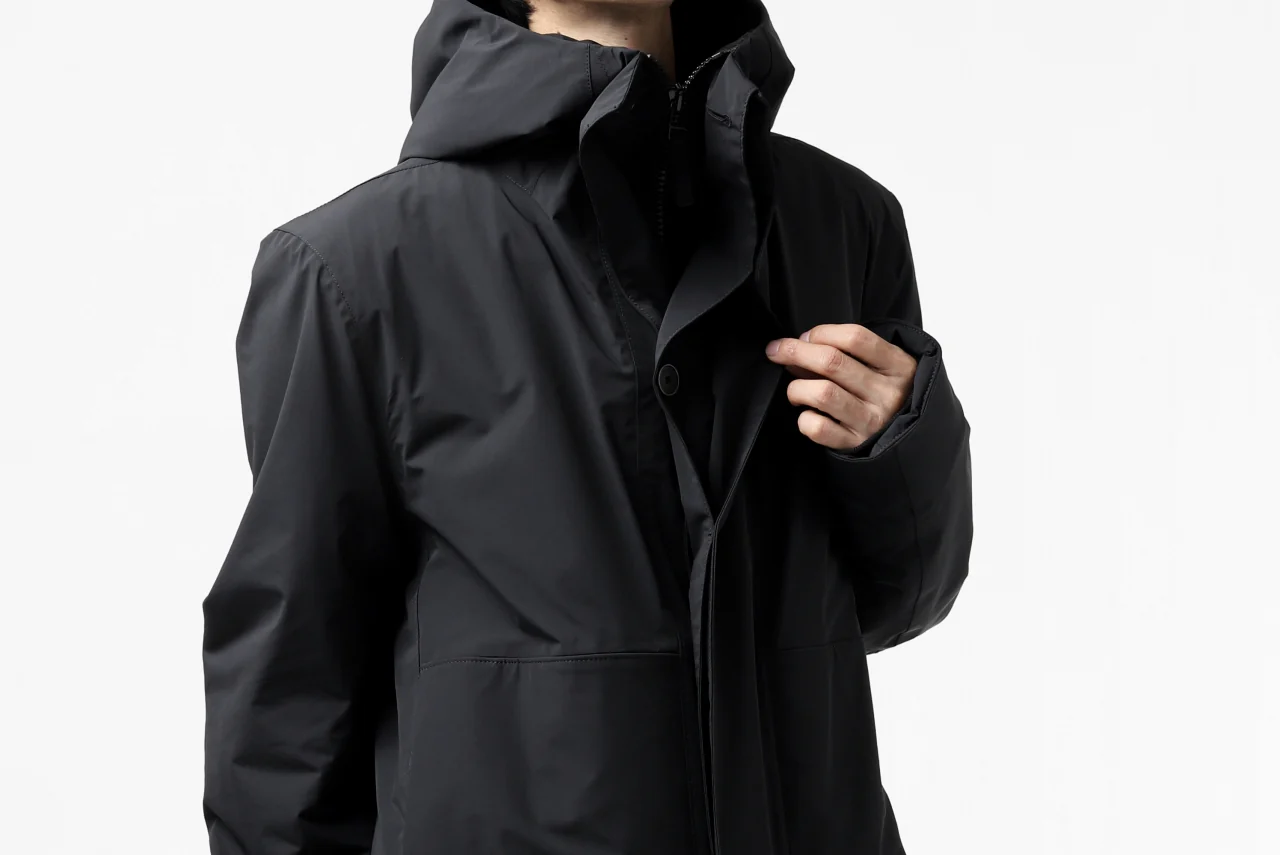 Hannibal. Waterproof Hoodie Jacket / Reyk 105. Thermore® (MAT BLACK) - Image 73