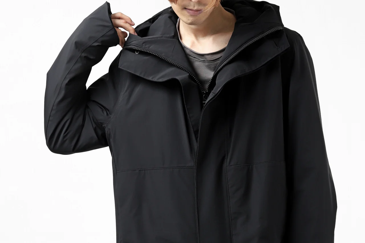 Hannibal. Waterproof Hoodie Jacket / Reyk 105. Thermore® (MAT BLACK) - Image 74