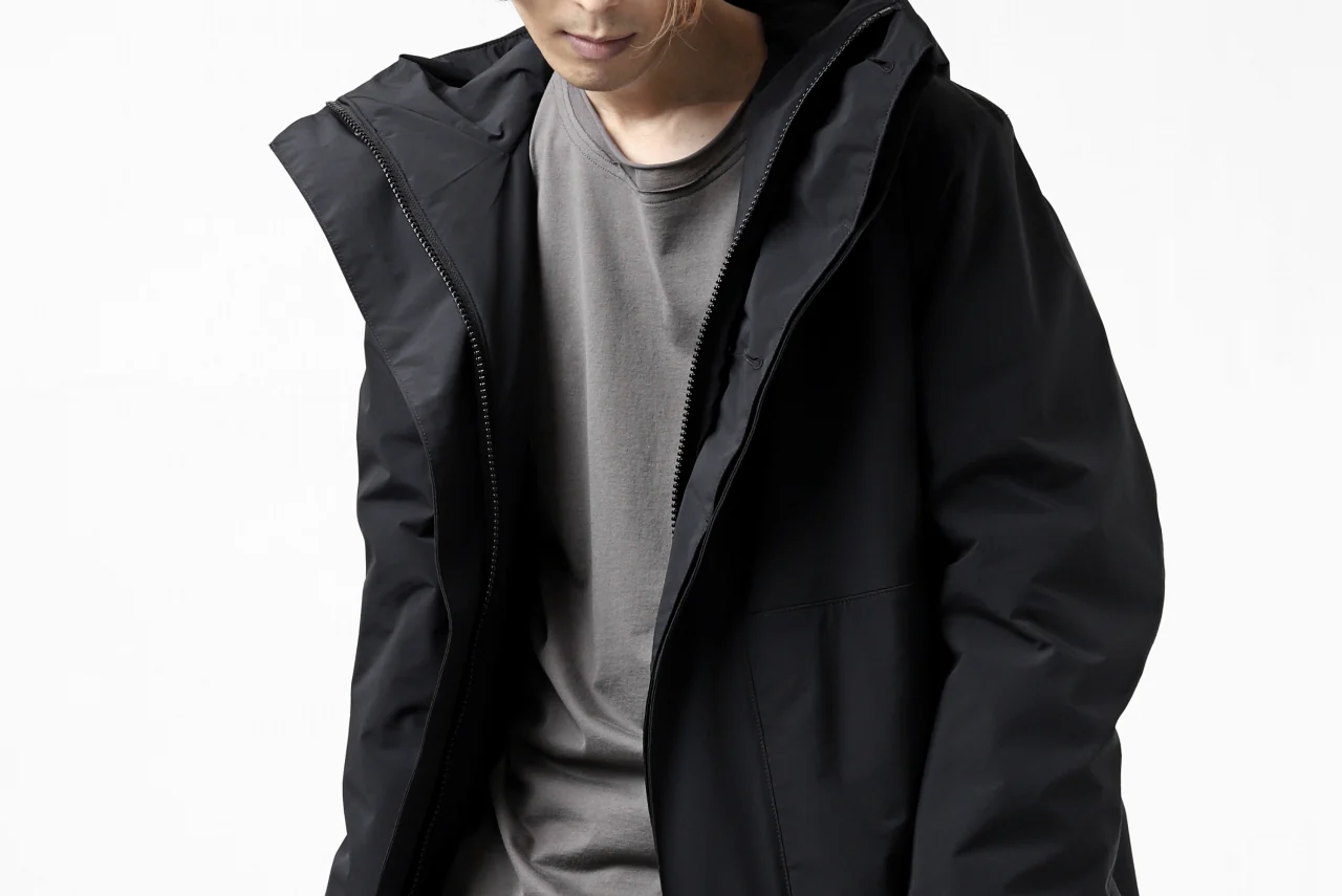 Hannibal. Waterproof Hoodie Jacket / Reyk 105. Thermore® (MAT BLACK) - Image 77