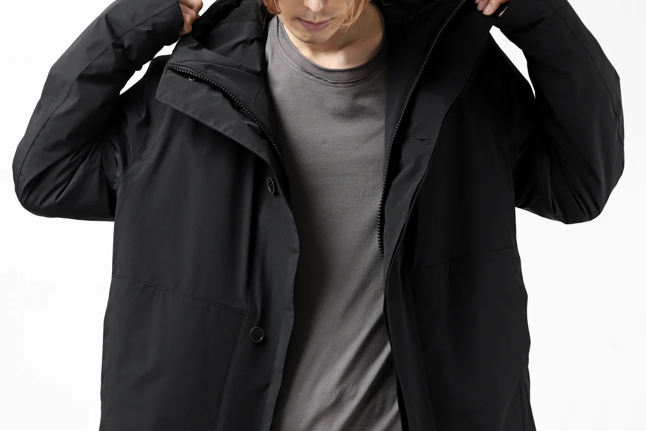 Hannibal. Waterproof Hoodie Jacket / Reyk 105. Thermore® (MAT BLACK) - Image 78