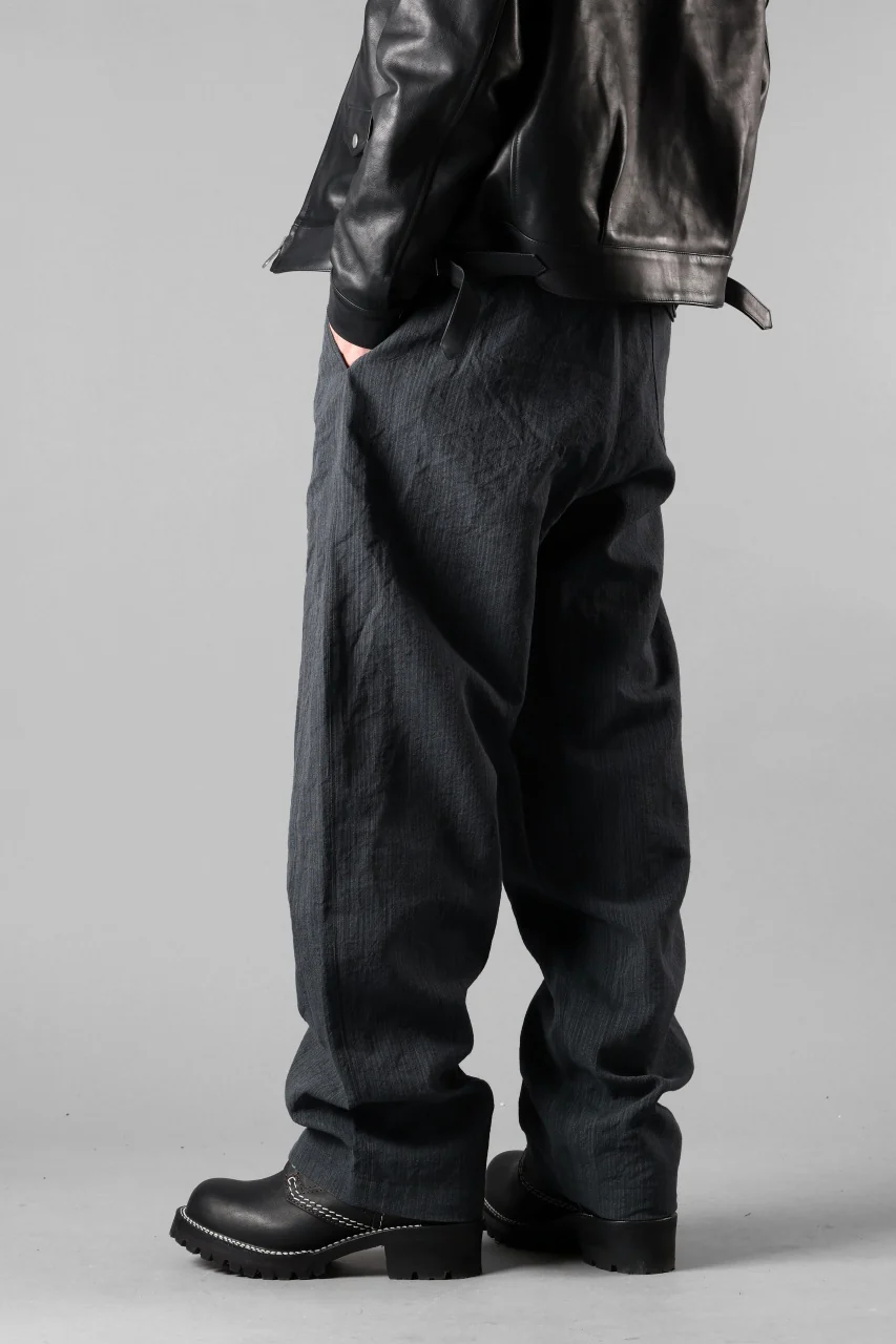Hannibal. Wide Fit Draw String Trousers / Wiktor 236. (BLUE SHALE) - Image 10