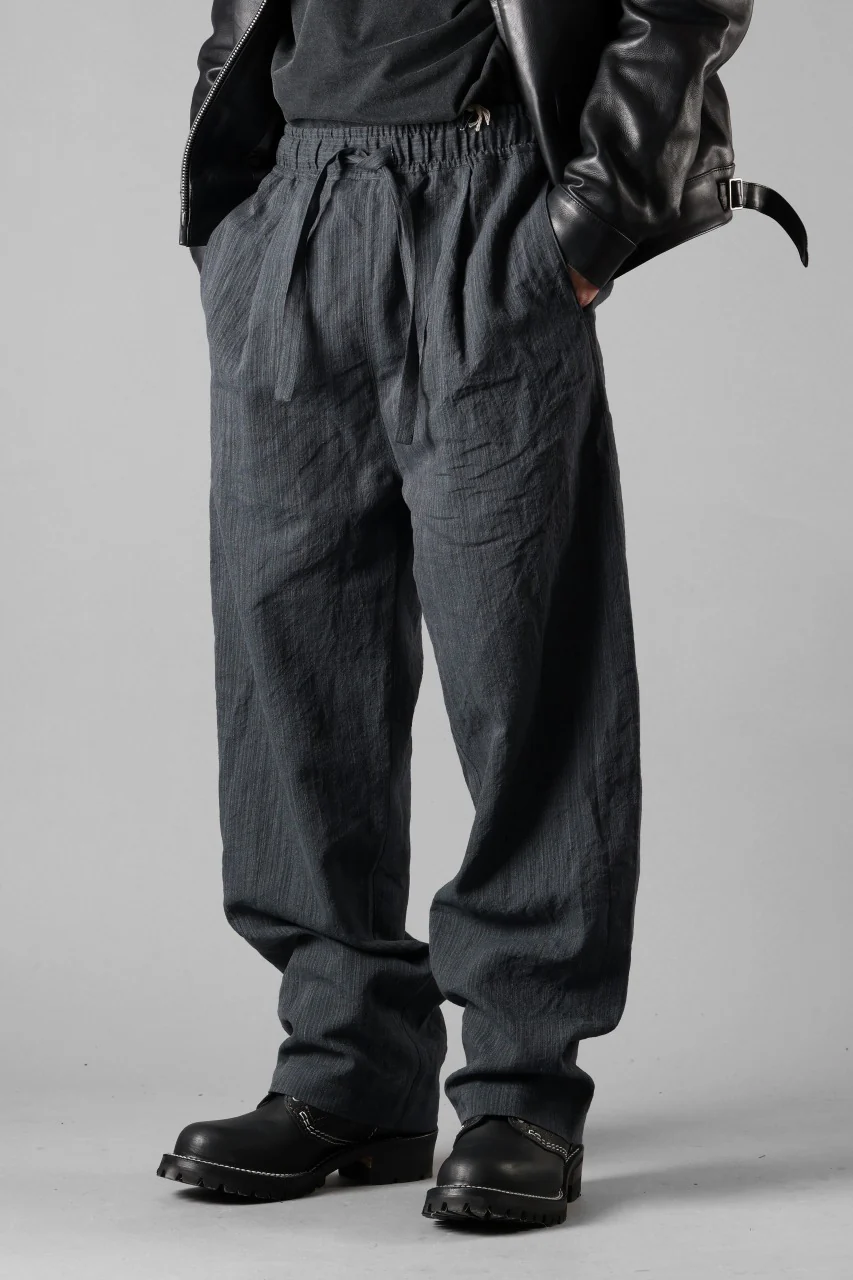 Hannibal. Wide Fit Draw String Trousers / Wiktor 236. (BLUE SHALE) - Image 5