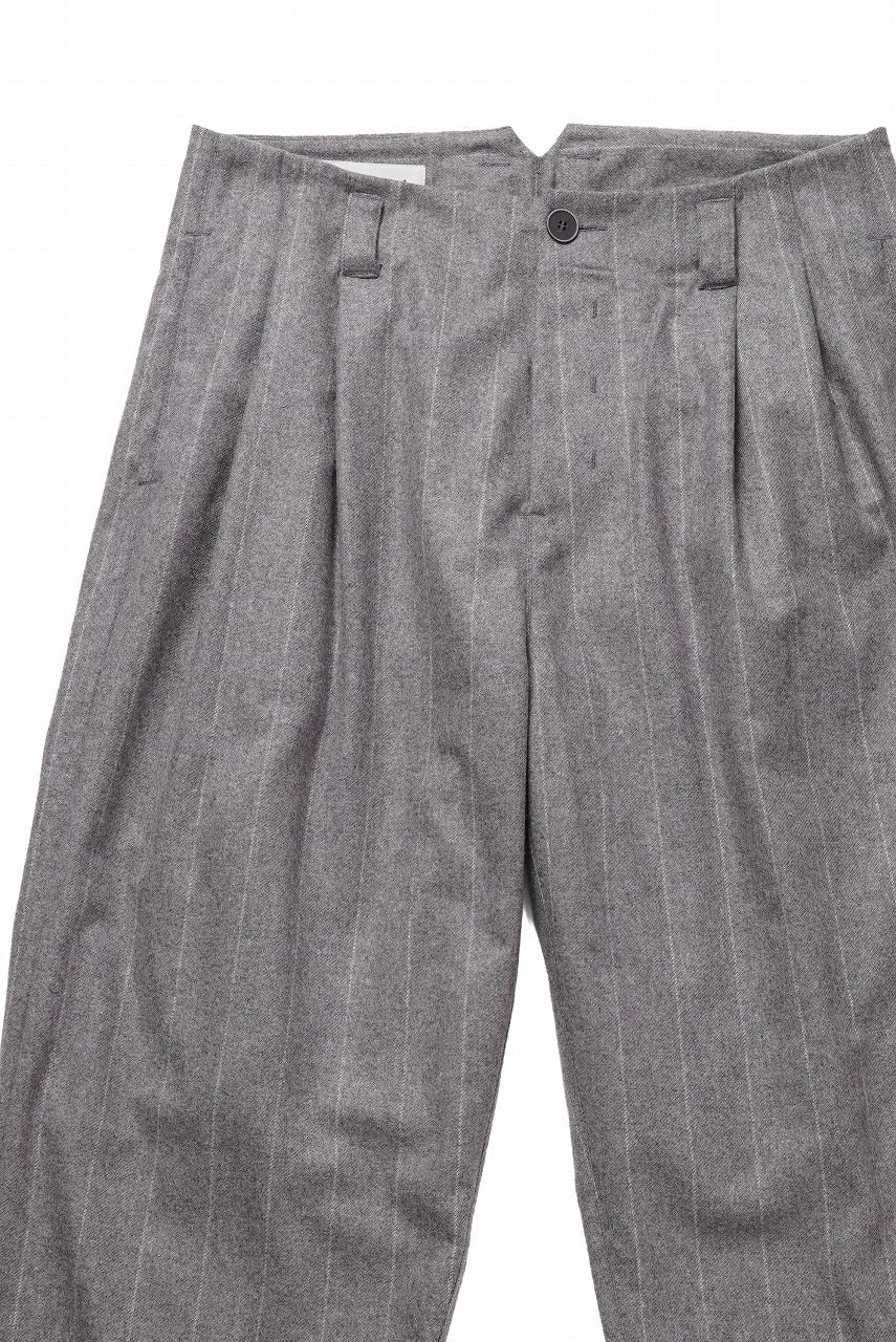 Hannibal. Wide Pleated Trousers / Homer 222. (GREY MARBLE) - Image 3