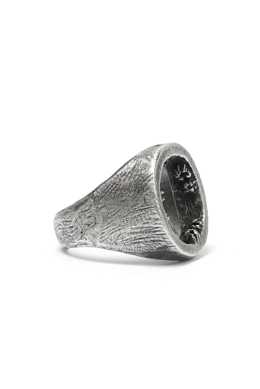 Holzpuppe Barnacle Hollow Silver Ring (BR-601) - Image 6