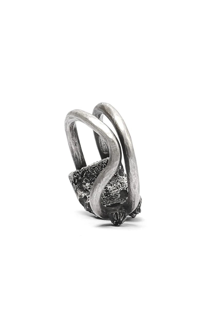 Holzpuppe Barnacle Rusted Clothing Silver Pin Ring (PR-202) - Image 11