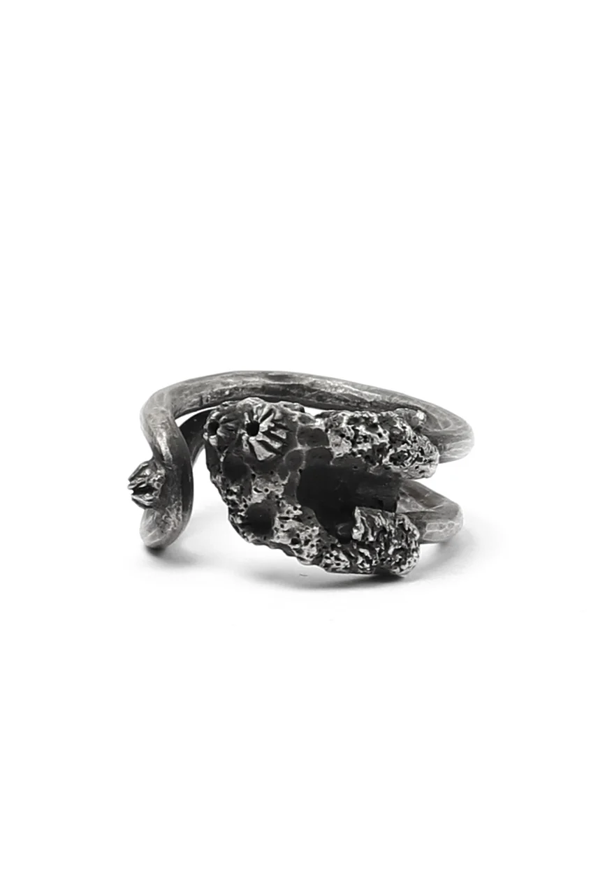 Holzpuppe Barnacle Rusted Clothing Silver Pin Ring (PR-202) - Image 3