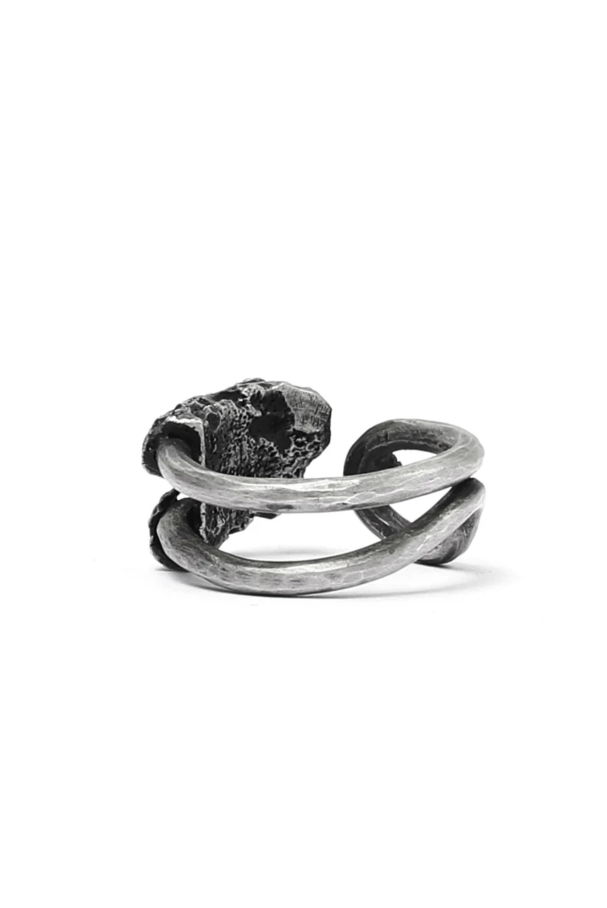 Holzpuppe Barnacle Rusted Clothing Silver Pin Ring (PR-202) - Image 5