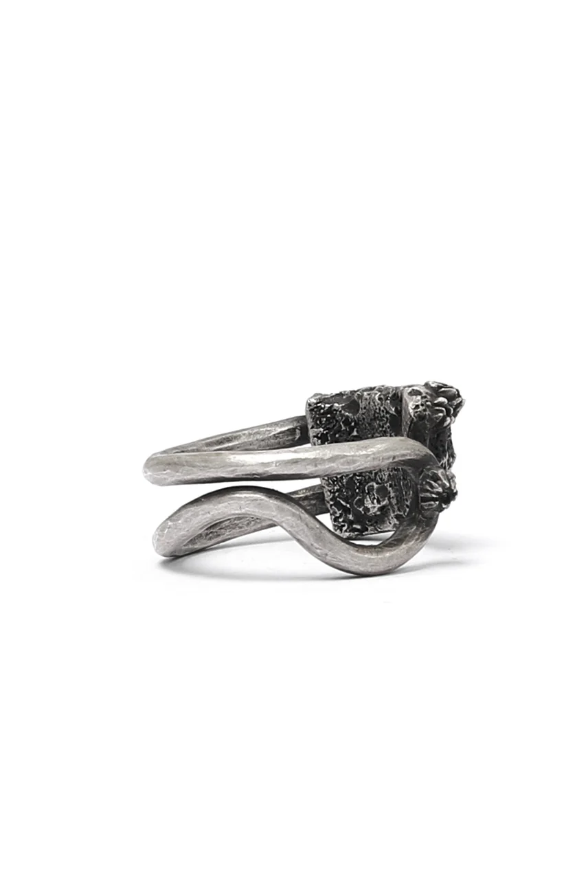 Holzpuppe Barnacle Rusted Clothing Silver Pin Ring (PR-202) - Image 7