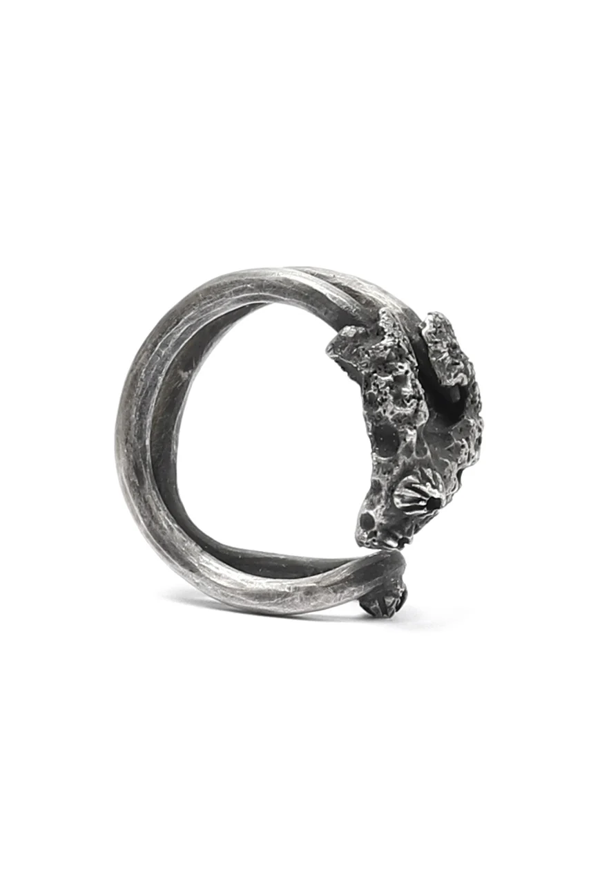 Holzpuppe Barnacle Rusted Clothing Silver Pin Ring (PR-202) - Image 9