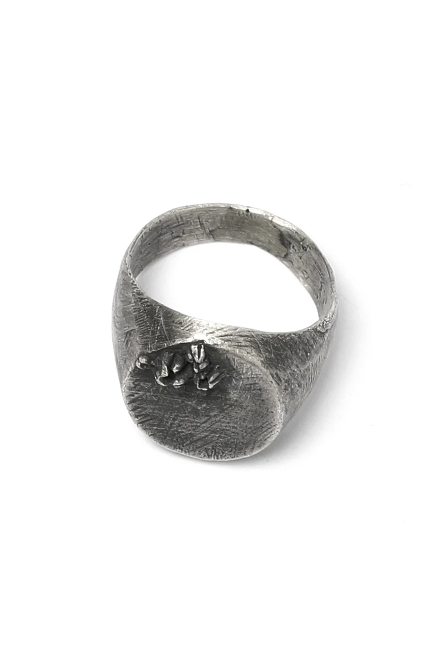 Holzpuppe Barnacle Vertical Oval Silver Ring (BR-519) - Image 10