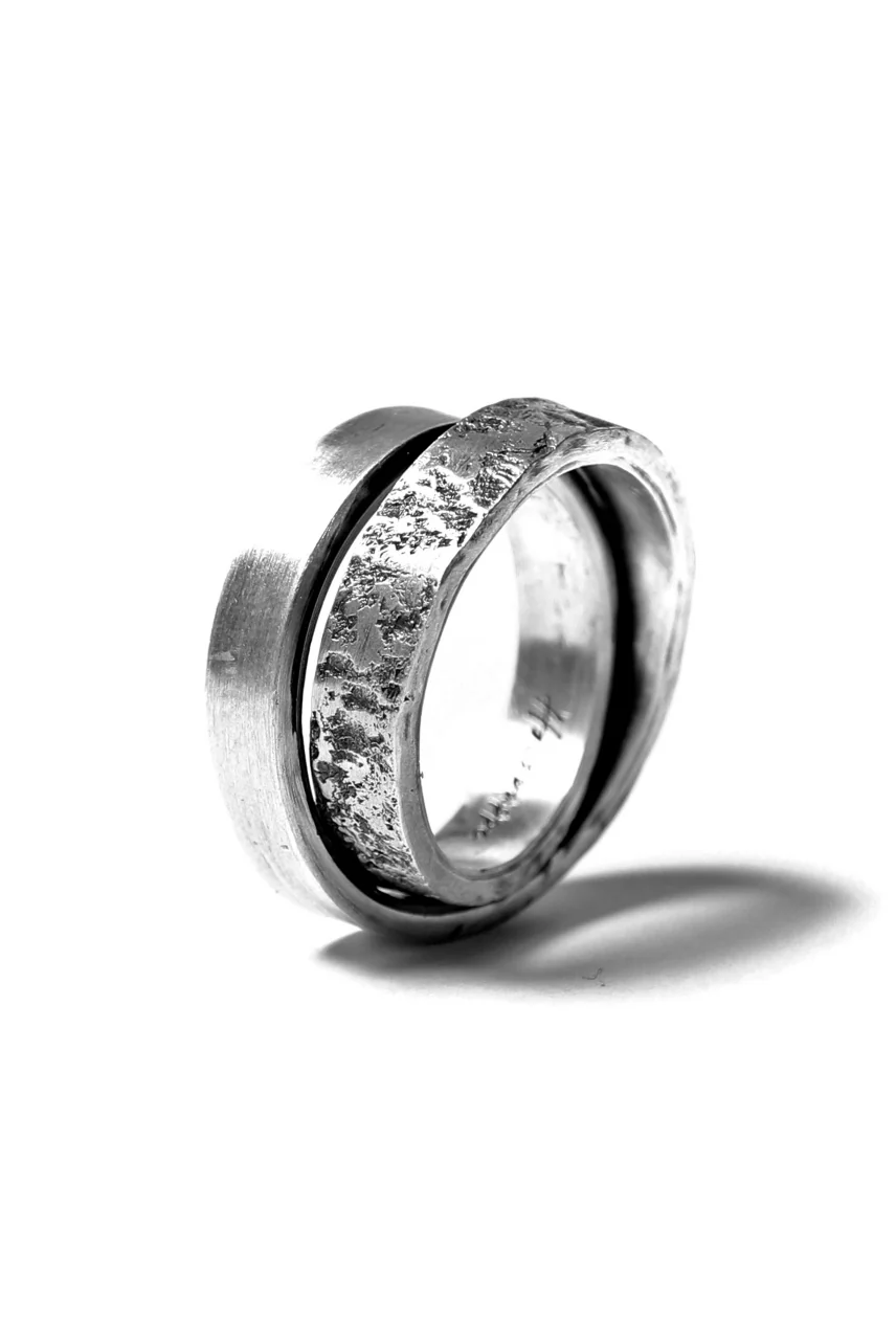 Holzpuppe Double banded Silver ring texture-1 - Image 10