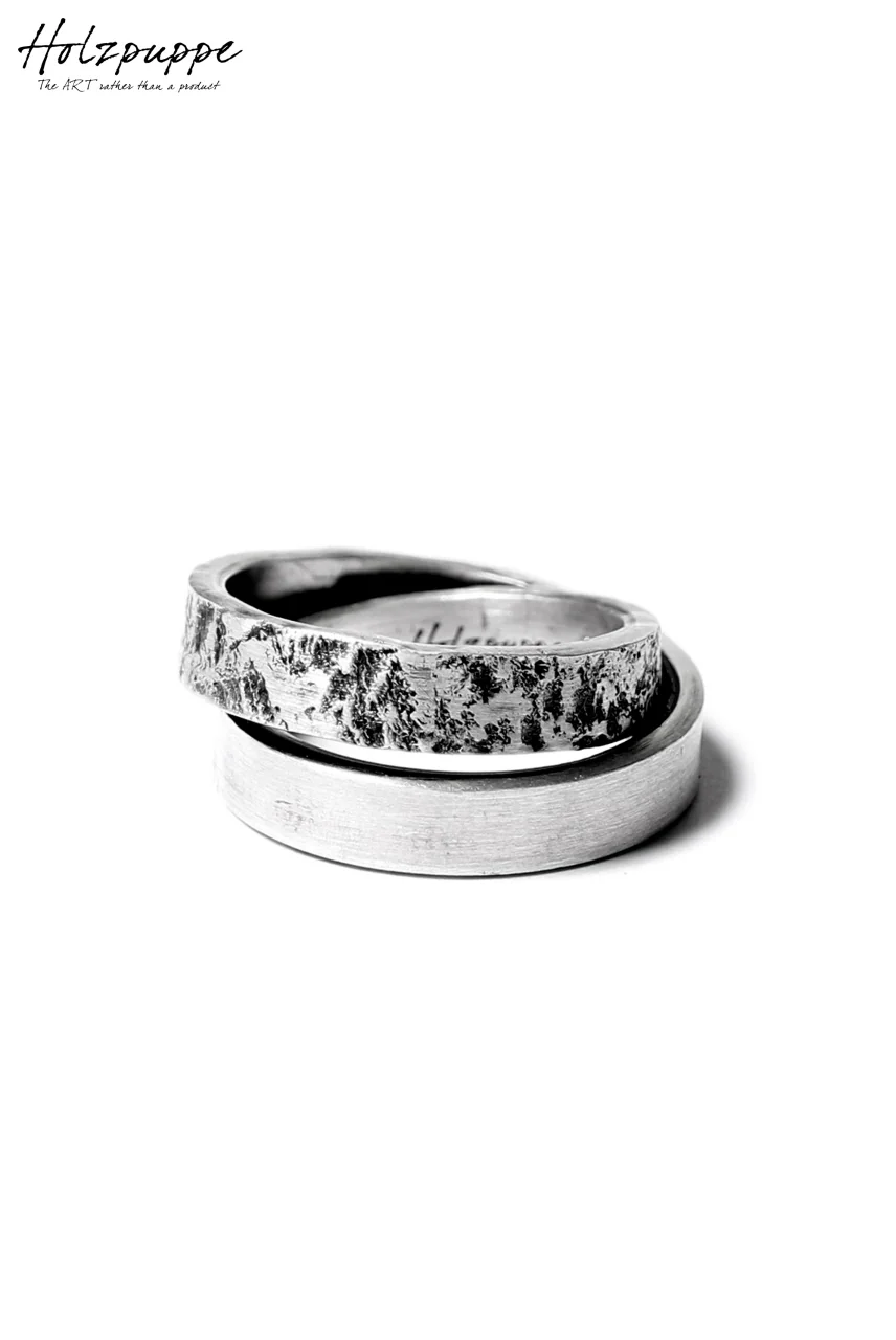 Holzpuppe Double banded Silver ring texture-1 - Image 5