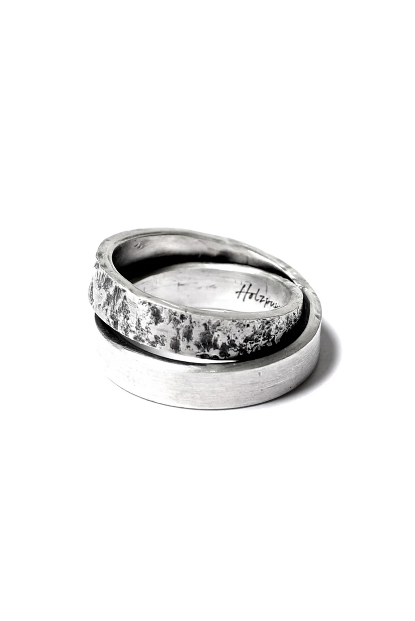 Holzpuppe Double banded Silver ring texture-1 - Image 6