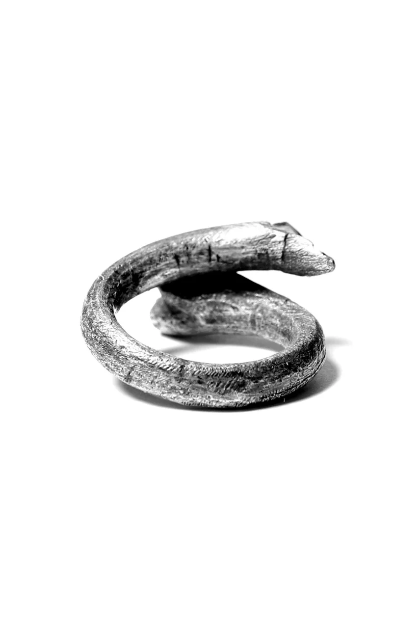 Holzpuppe exclusive Bone ring with Smoke Quartz - Image 5