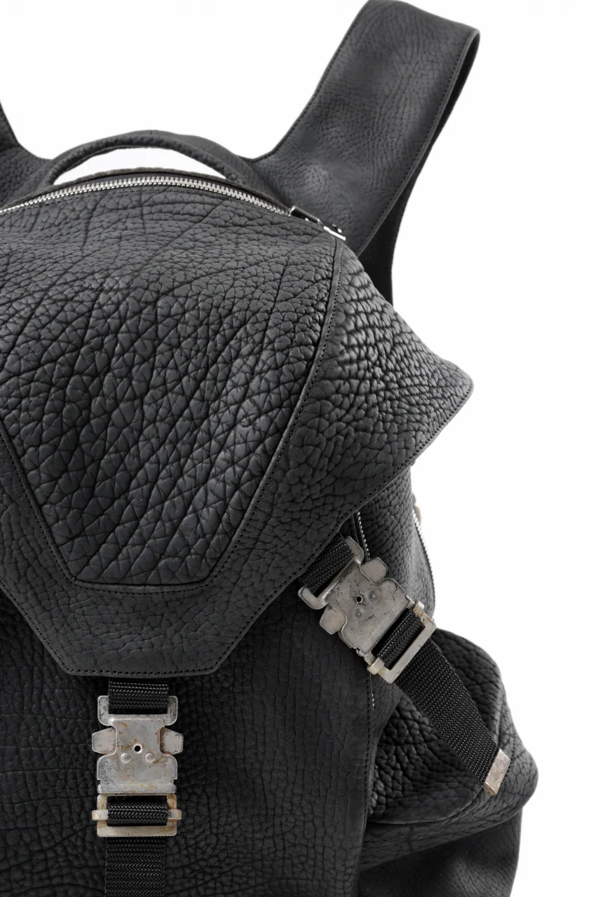 ierib Addiction Rucksack / Rough Bull Leather (BLACK) - Image 10