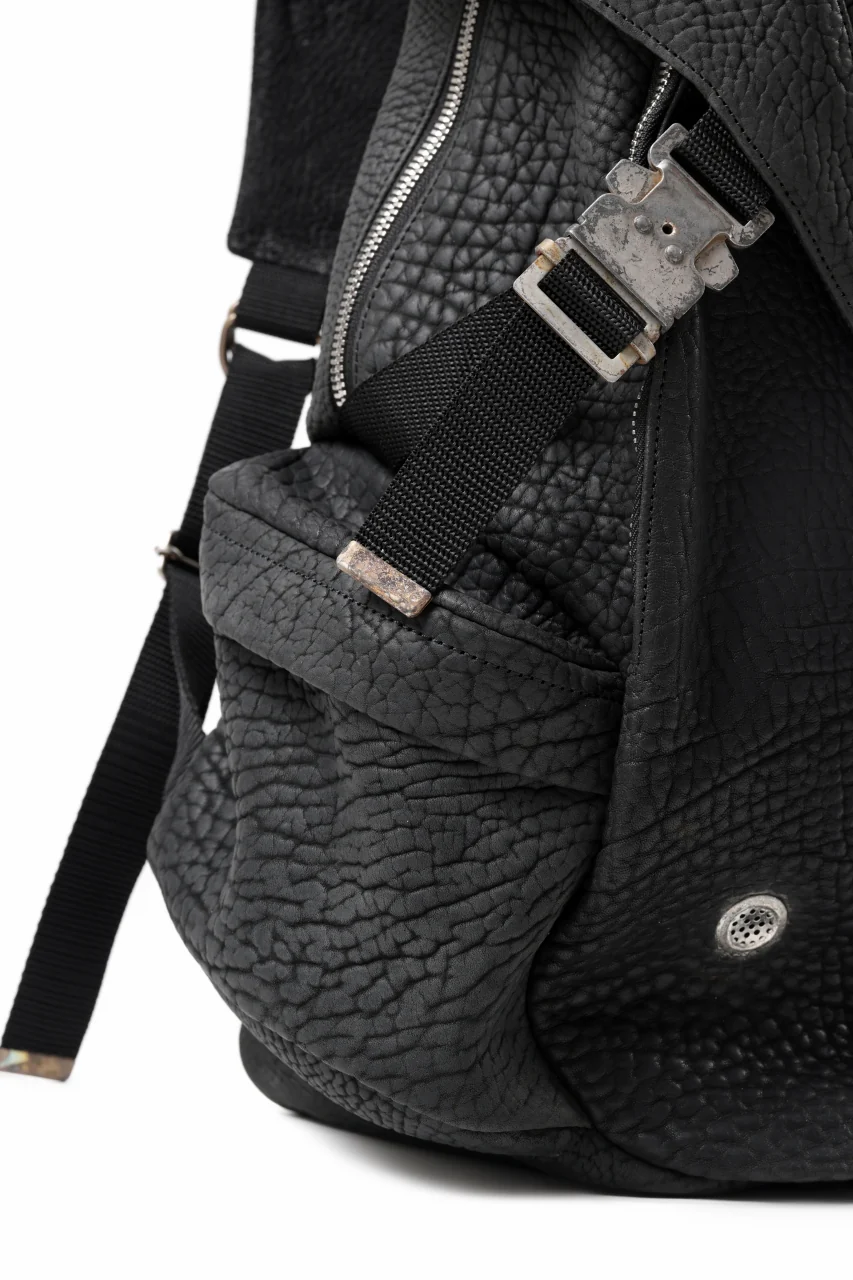 ierib Addiction Rucksack / Rough Bull Leather (BLACK) - Image 12
