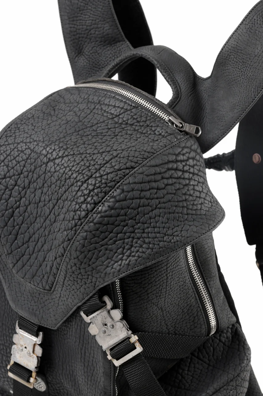 ierib Addiction Rucksack / Rough Bull Leather (BLACK) - Image 14
