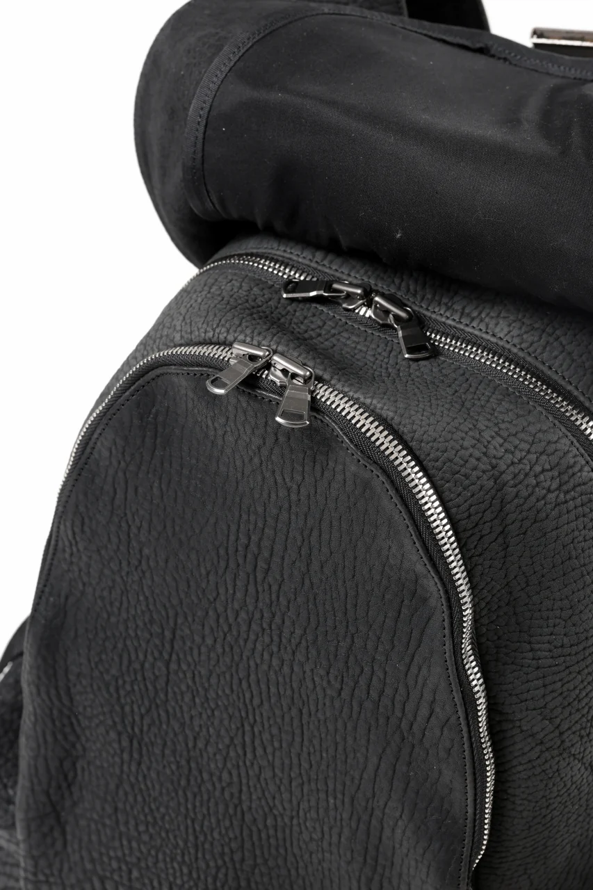 ierib Addiction Rucksack / Rough Bull Leather (BLACK) - Image 17