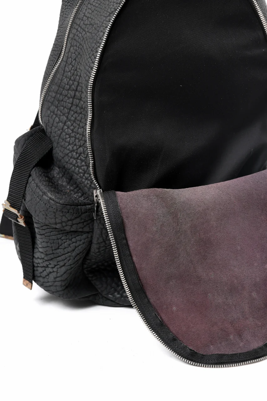 ierib Addiction Rucksack / Rough Bull Leather (BLACK) - Image 18