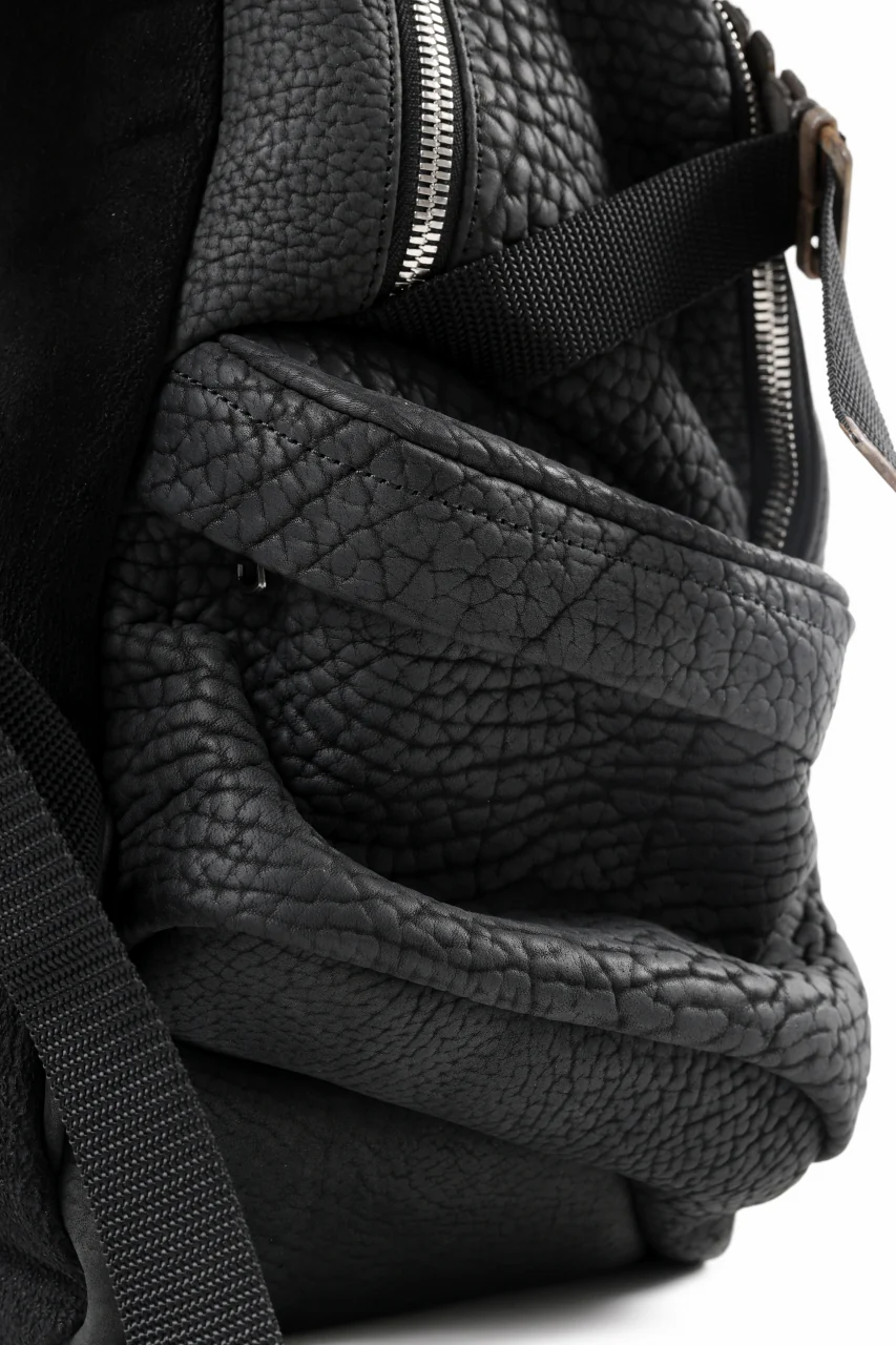 ierib Addiction Rucksack / Rough Bull Leather (BLACK) - Image 22