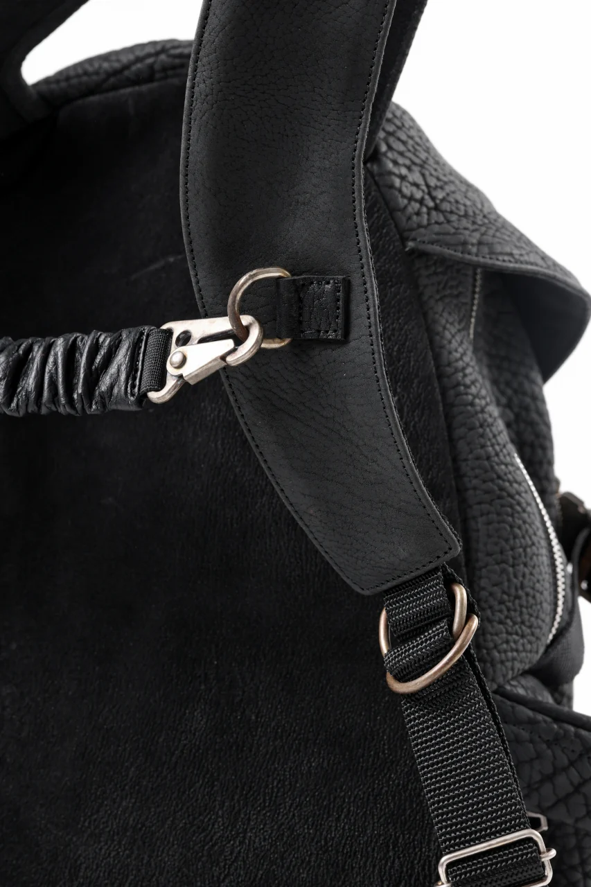 ierib Addiction Rucksack / Rough Bull Leather (BLACK) - Image 25
