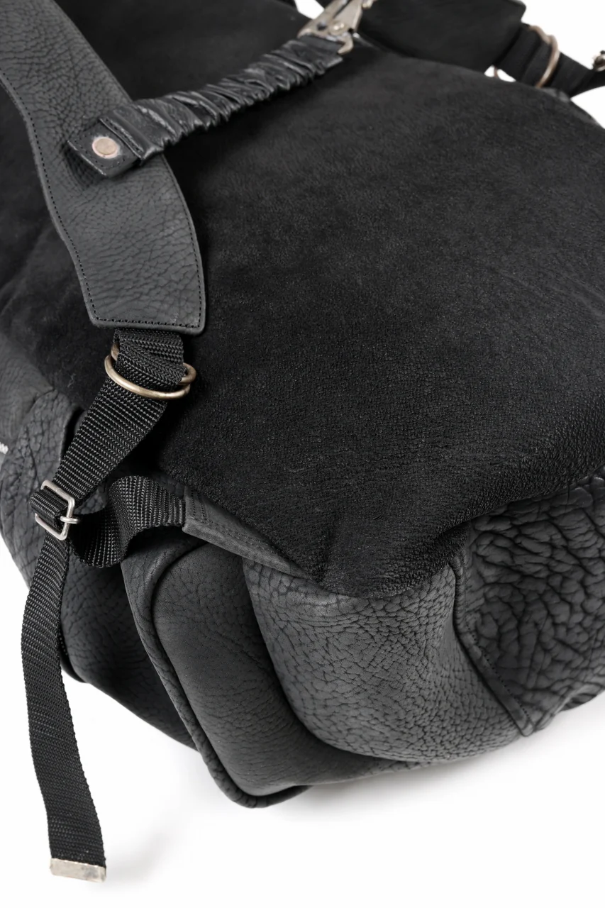 ierib Addiction Rucksack / Rough Bull Leather (BLACK) - Image 27