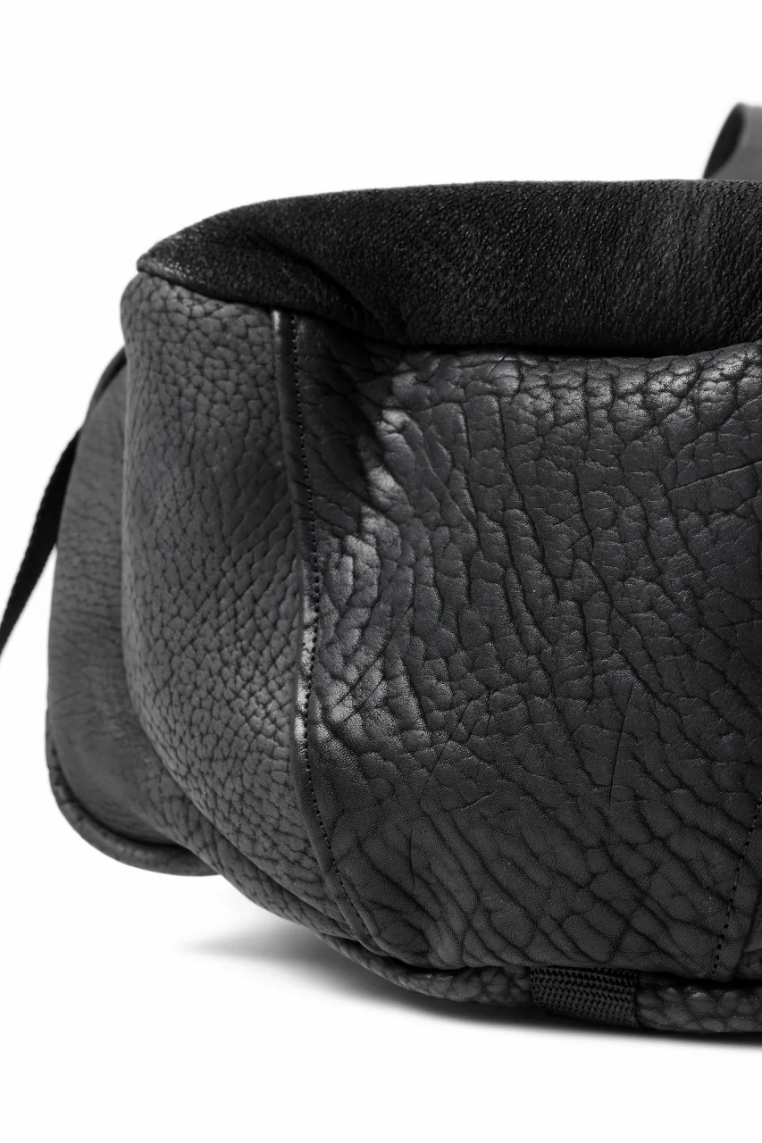 ierib Addiction Rucksack / Rough Bull Leather (BLACK) - Image 28