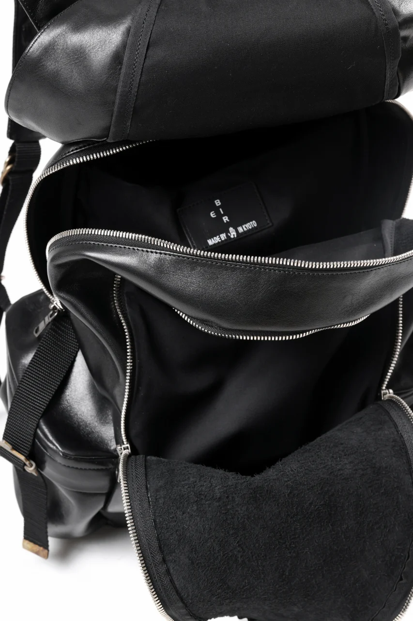 ierib Addiction Rucksack / Smooth Horse Leather (BLACK) - Image 14