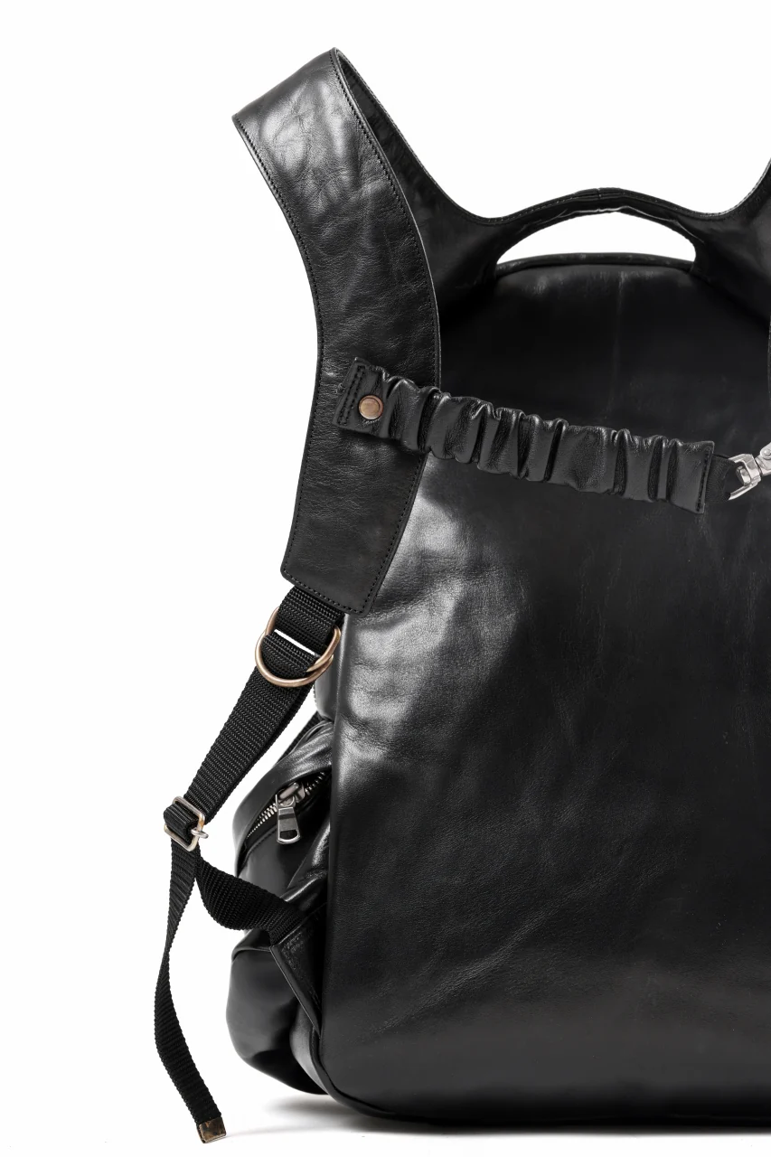 ierib Addiction Rucksack / Smooth Horse Leather (BLACK) - Image 17