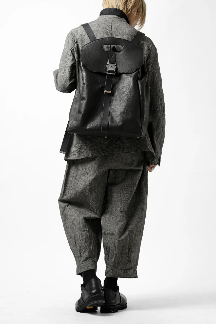 ierib BARK 2WAY HAND RUCKSACK / DYNEEMA Leather (BLACK) - Image 37