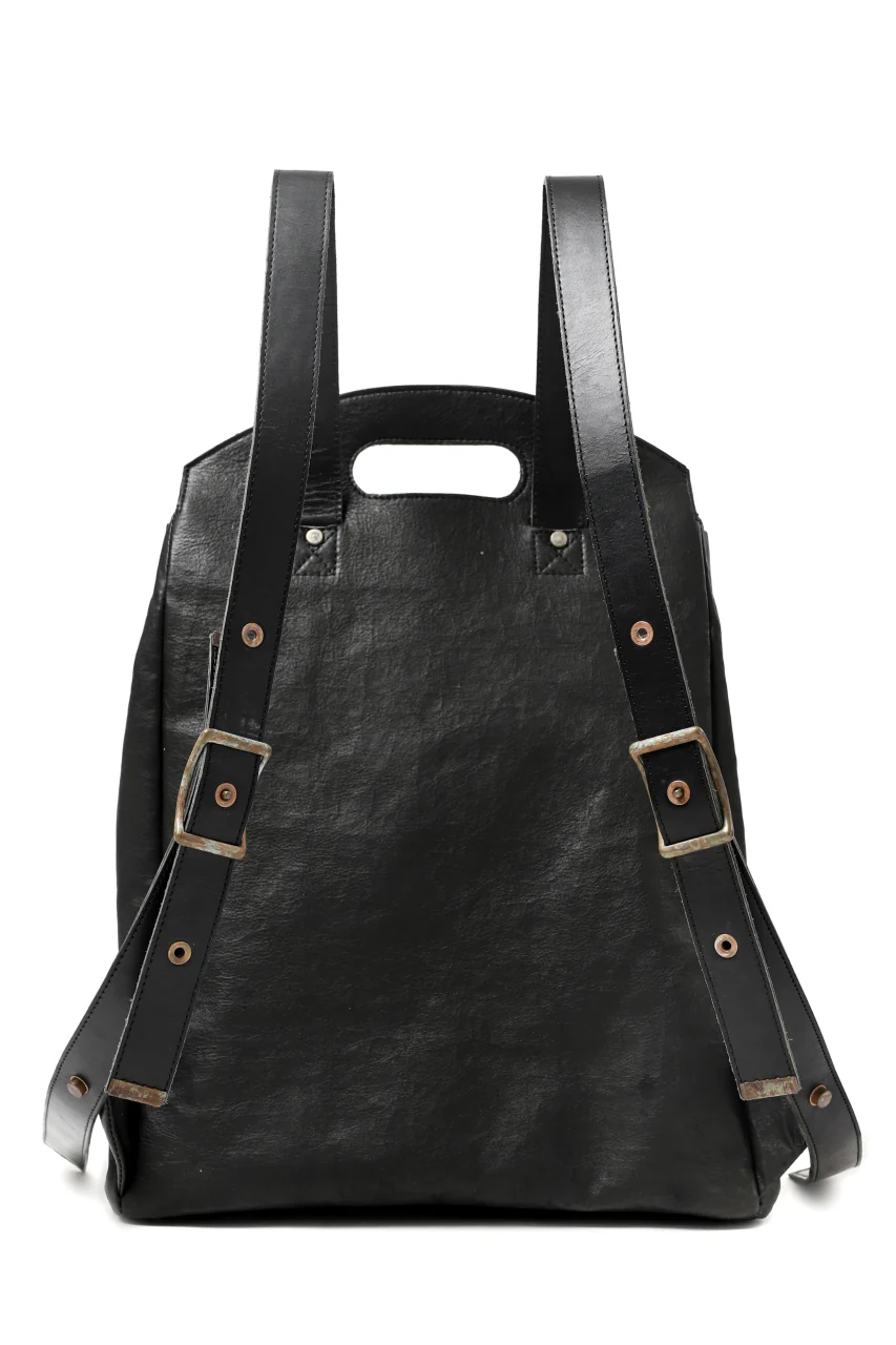 ierib BARK 2WAY HAND RUCKSACK / DYNEEMA Leather (BLACK) - Image 4