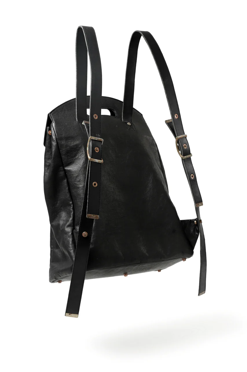 ierib BARK 2WAY HAND RUCKSACK / DYNEEMA Leather (BLACK) - Image 6