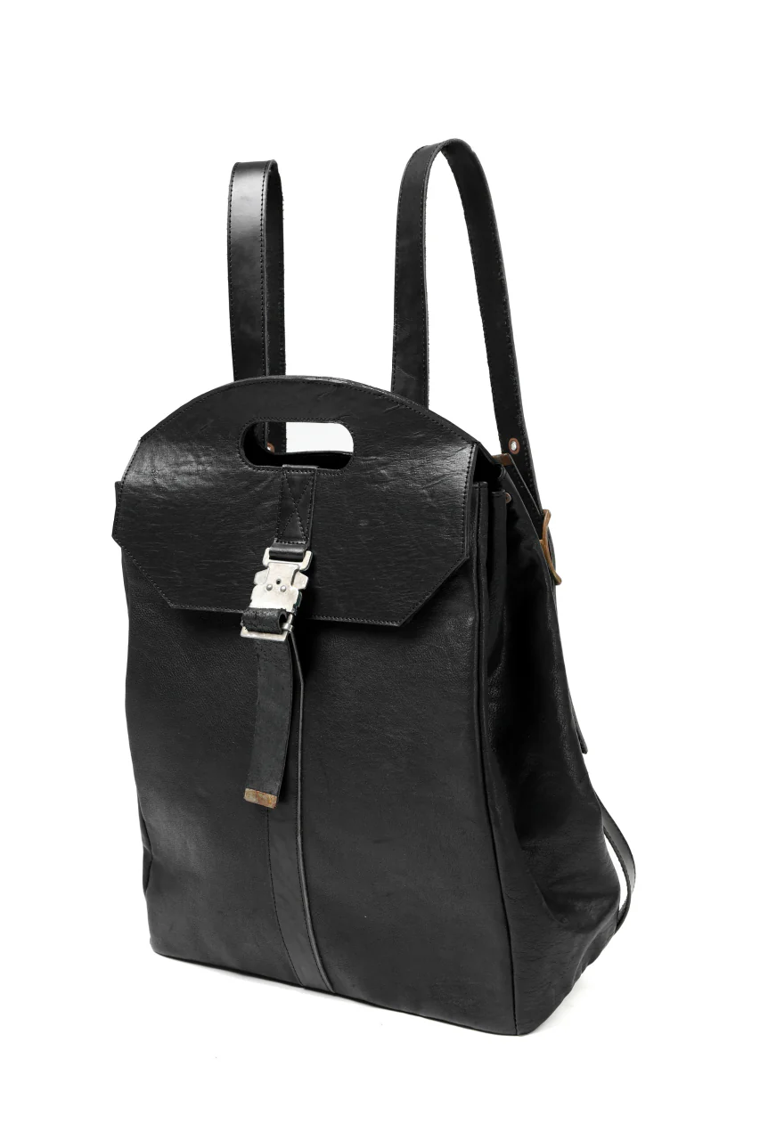 ierib BARK 2WAY HAND RUCKSACK / FVT Oiled Horse (BLACK)