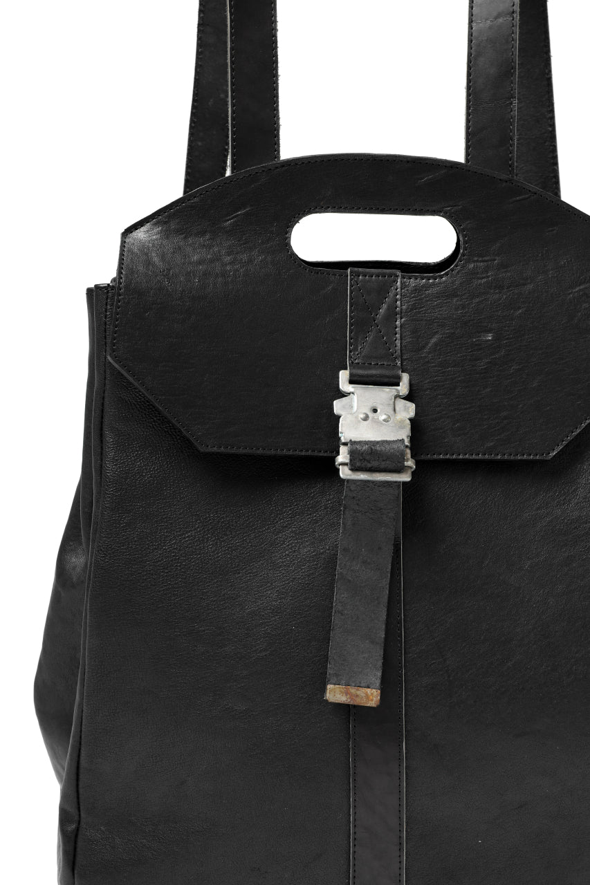 ierib BARK 2WAY HAND RUCKSACK / FVT Oiled Horse (BLACK) - Image 15