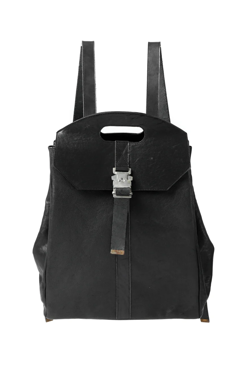 ierib BARK 2WAY HAND RUCKSACK / FVT Oiled Horse (BLACK) - Image 2